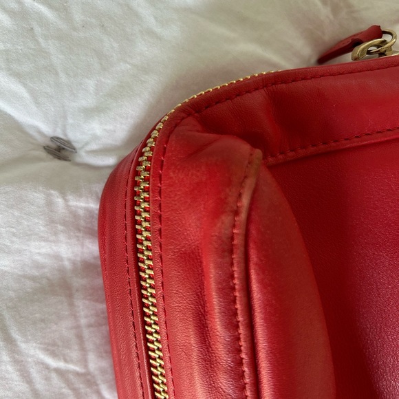 Longchamp Orange Soft Leather Small Briefcase - Picture 5 of 9